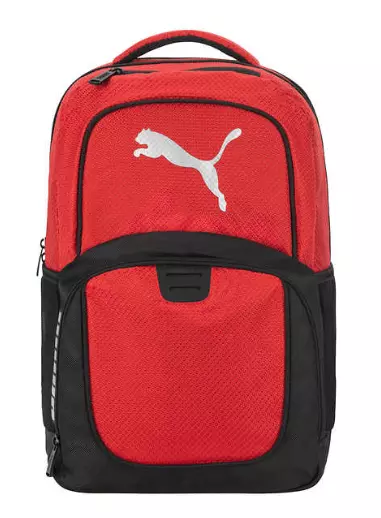 PUMA Challenger Backpack Red, Fully Padded 15 Laptop Pocket