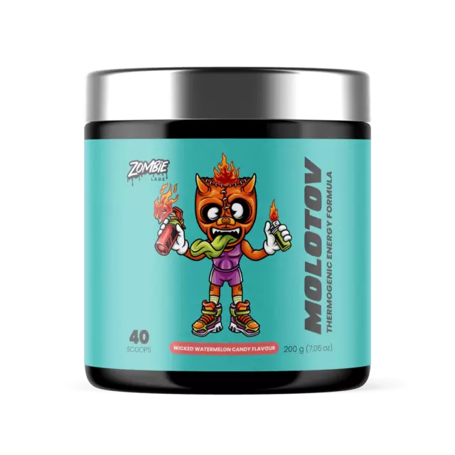 Zombie Labs Pre Workout - Molotov Thermogenic 40 Serves 225mg Caffeine