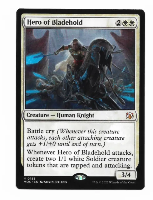 MTG Hero of Bladehold (#188) - NM - Commander: March of the Machine