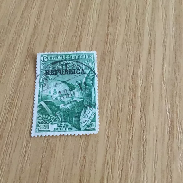 Briefmarken, Portugal, 1911 , 25 Reis , gestempelt +entfalzt,      AX1
