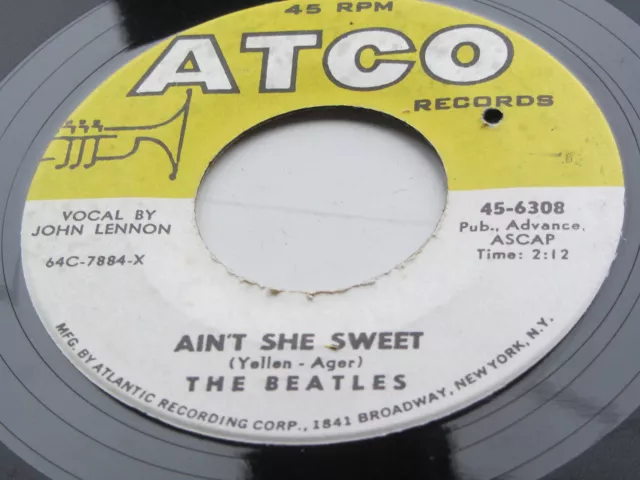 The Beatles  Original 1964 Usa  Atco  45   Aint She Sweet