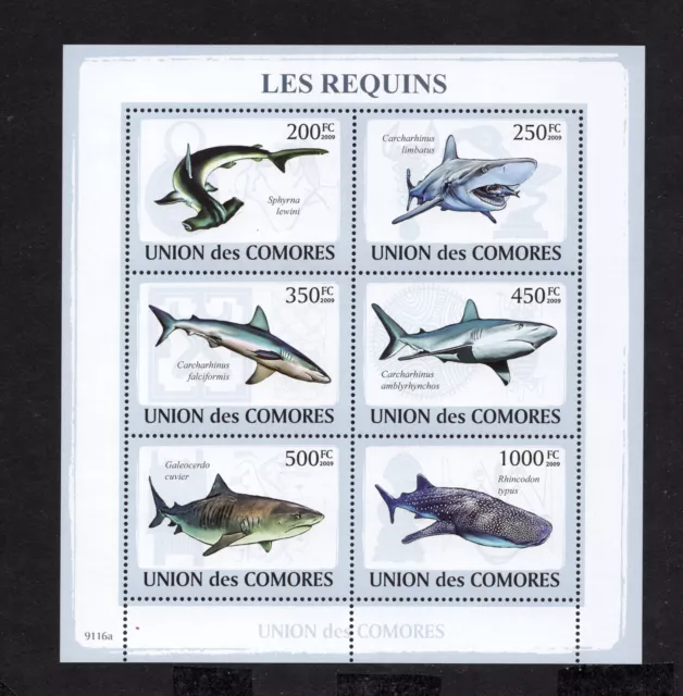 Comoros 2009 mini sheet of stamps Mi#2156-2161 MNH CV=16.8$