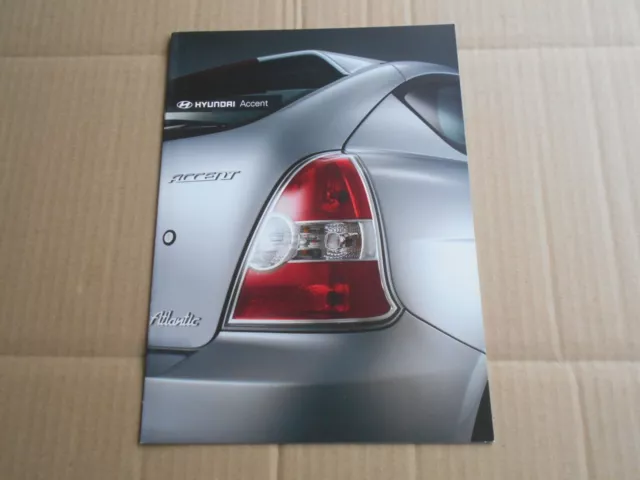 Hyundai Accent Original colour sales brochure