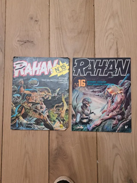 Bd Rahan N°15 & 16 (1re Série Vaillant) Trimestriel