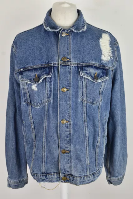 Divided blue supply company on sale jacket