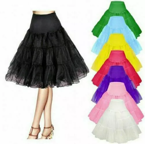 Ms 26" Vintage Petticoat Crinoline Underskirt Fancy Skirt Slips 50s Tutu Dress