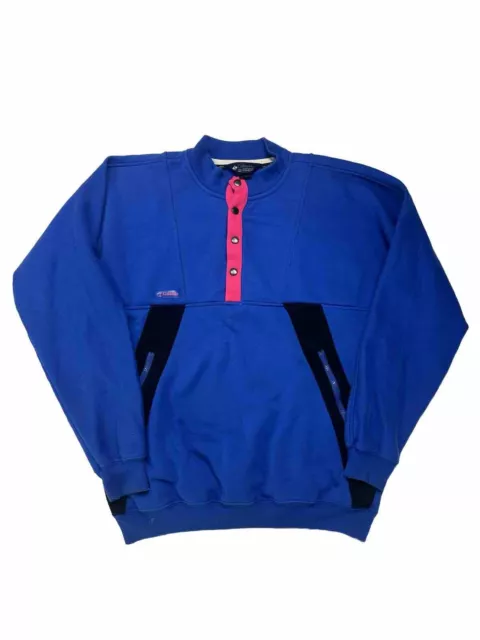 VINTAGE COLUMBIA SPORTSWEAR Radial Sleeve Fleece Jacket. 80's Neon Size ...