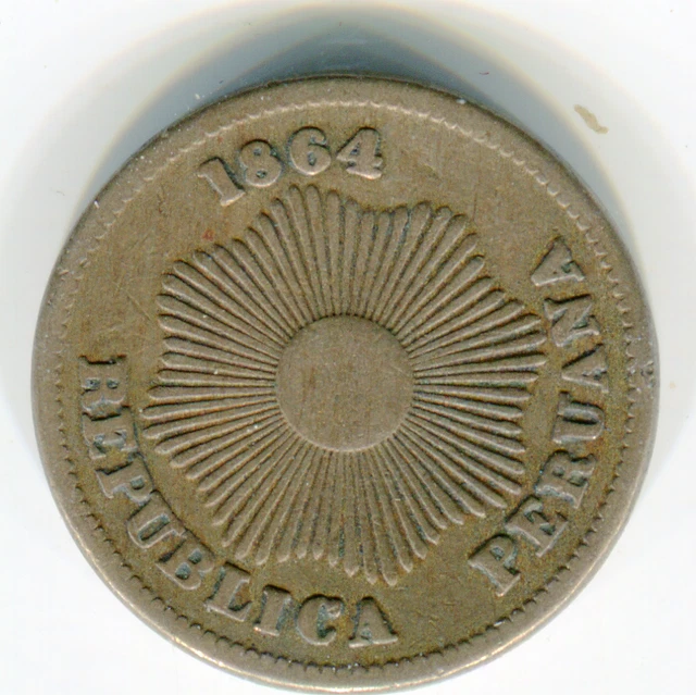 Peru Centavo 1864 KM-1a   lotmay3633