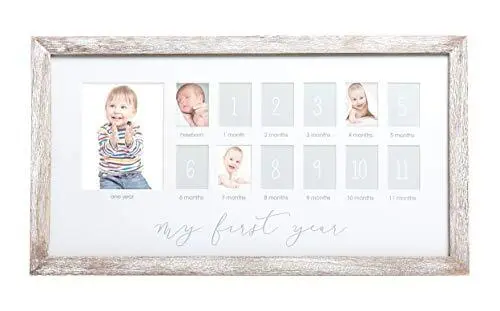 Pearhead My First Year Photo Moments Baby Keepsake Picture Frame 0-12 Months ...