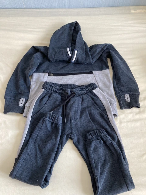 Felpa con cappuccio bambini grigio 2 pz bambina ragazzi età inferiore 4-5 anni