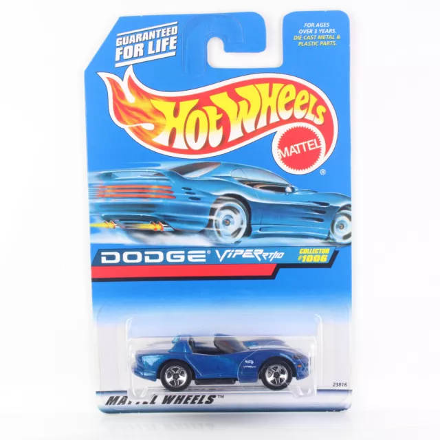 Hot Wheels 1999 - BLUE CARD COLLECTOR - DODGE VIPER RT/10