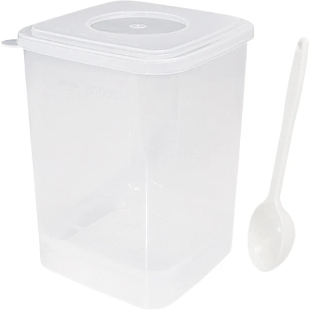 1 juego de contenedor de yogur caja de almacenamiento portátil caja de vigilancia fresca con tapa y