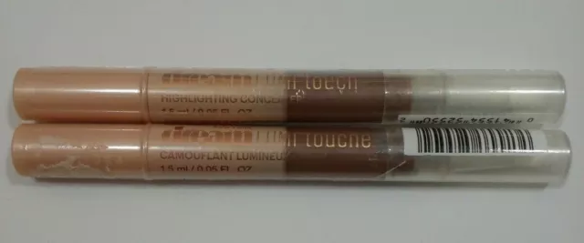 Corrector de resaltado táctil Maybelline NY Dream Lumi #70 oscuro ~~Lote de 2~~NUEVO