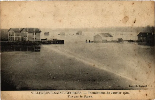 CPA Villeneuve-Saint-Georges - Inondations de Janvier 1910 (274983)