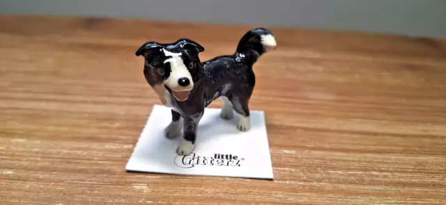 LITTLE CRITTERZ Dog Border Collie "Scott" Miniature Figurine New FREE SHIP 1049