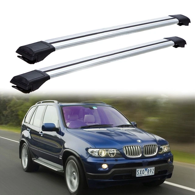 Barres De Toit Transversales Pour BMW Série 5 E34 Touring 1991-1996 - Aluminium Argent - Neuf