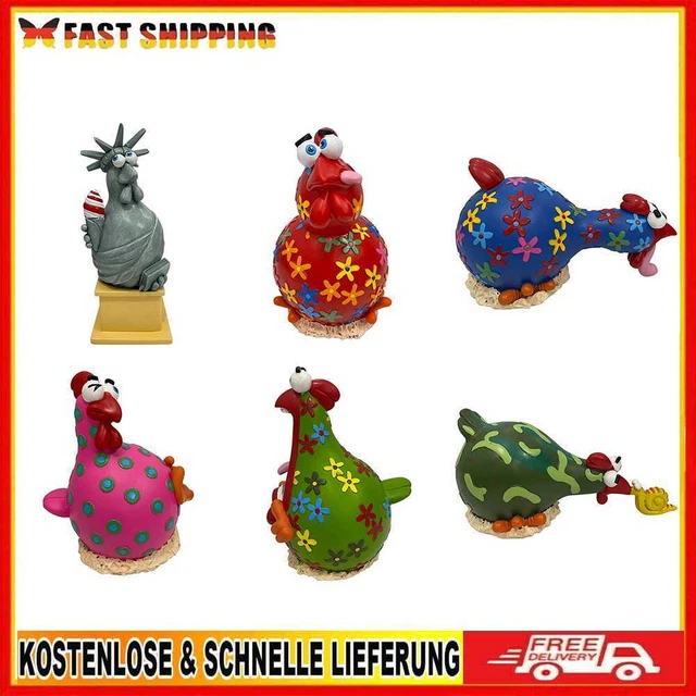 Fairy Garden Decoration Funny Cute Chick Figurine Animal Art Sculptures
