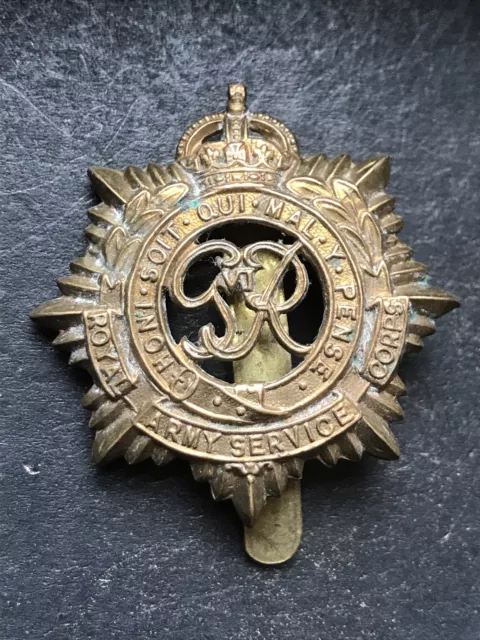 Army Service Corps Original British Army Cap Badge WW2