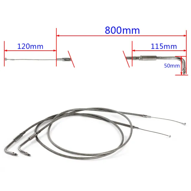 31.5" 80cm Throttle Cable for Harley Road King Sportster Softail Fatboy Dyna FXD