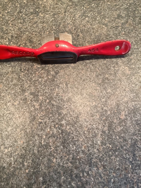 Vintage Record No A64 Flat Bottom Spokeshave. 3