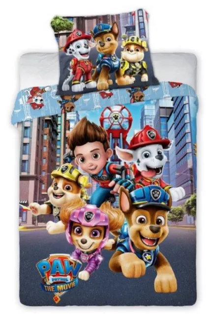 PAW PATROL Set 100x135cm Baumwolle Kinder Bettwäsche Bettgarnitur 2-teilig