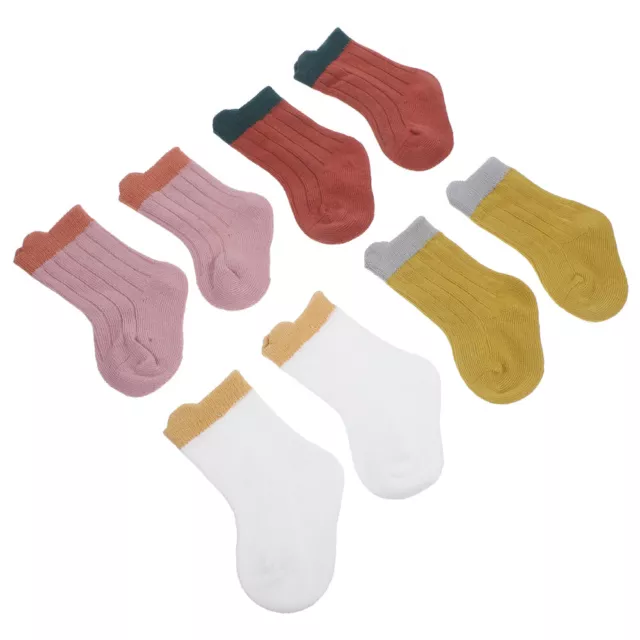 4 Pairs Newborn Ankle Socks Baby Boy Child Spring and Autumn Girl