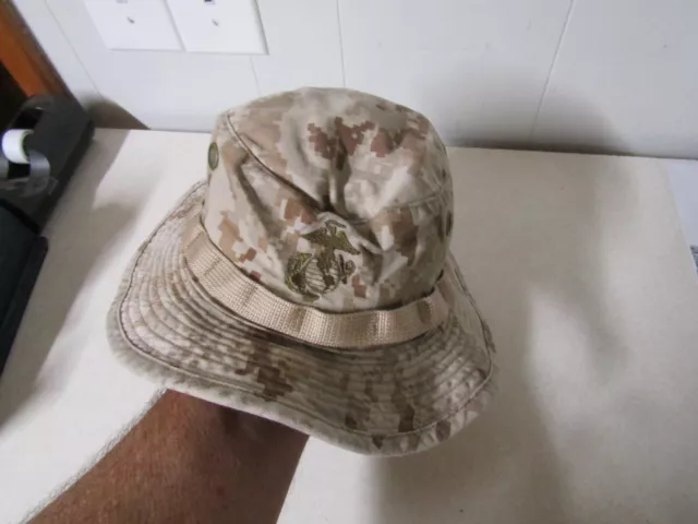 Genuine Military Issue Us Marine Corps Hat Headgear Booney Desert Marpat Small