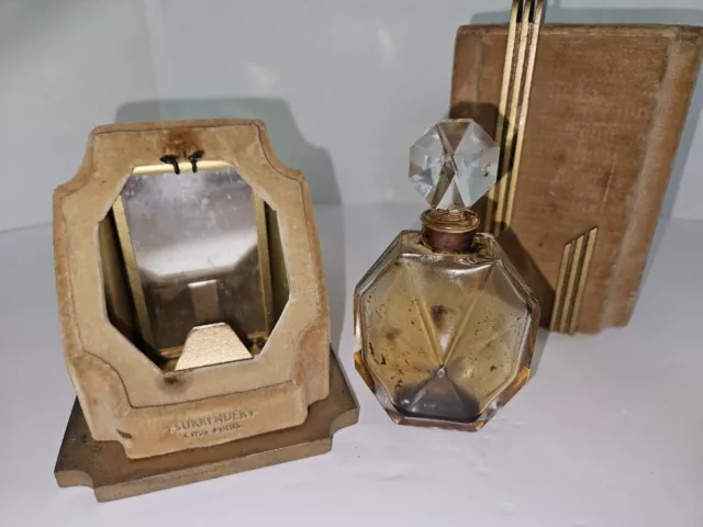 Vintage 1930s Surrender by Ciro Paris Baccarat Crystal Bottle in Original Box