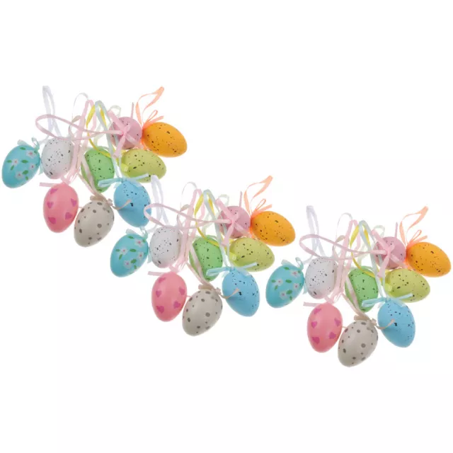 54pcs bunte Eier Baum Ornamente Hängen