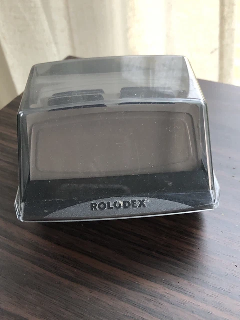 Vintage Rolodex  Phone Address Covered Card File With Blank Cards Never Used