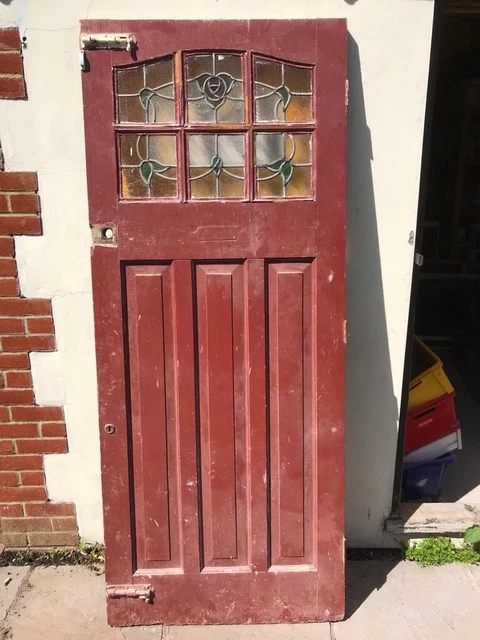 1930s front door stained glass