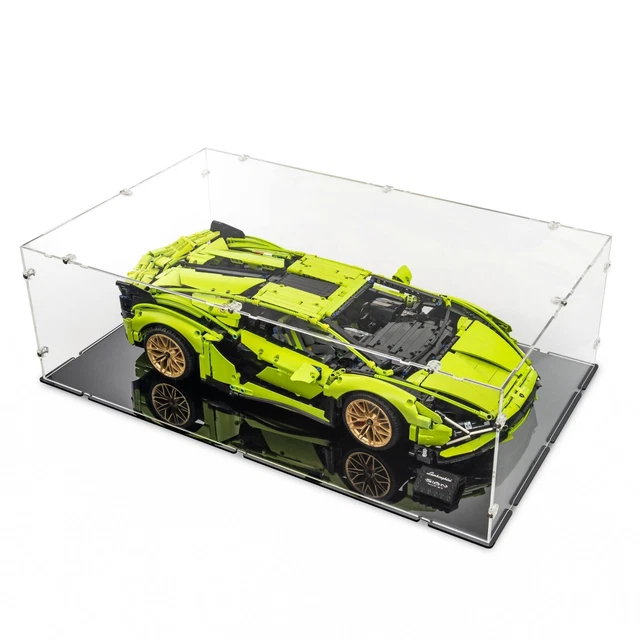 Vitrine En Acrylique Transparente Pour Lego Technic - Dimensions 60x30x20 Cm - Épaisseur 2 Mm - Modèle Non Inclus