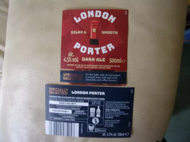 Shepherd Neame Brewery, Faversham, Kent Beer Labels For Aldi London Porter