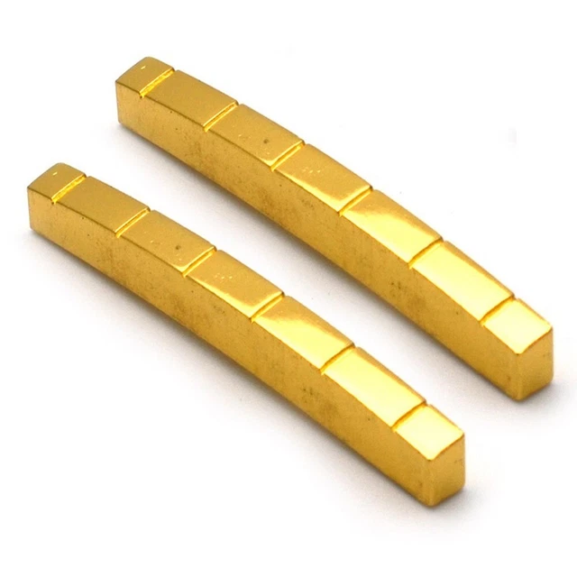 Écrou de guitare en laiton fendu plaqué or écrou de guitare 42 mm laiton util