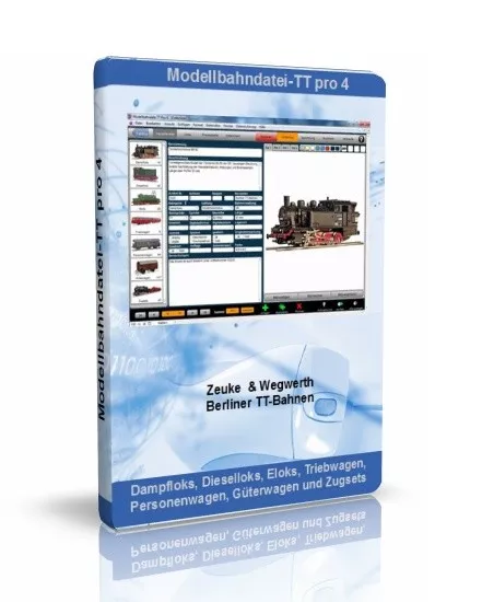 Modellbahnfile-TT Pro 4 - Zeuke, Berliner TT-Bahnen, Modellbahn-Administration