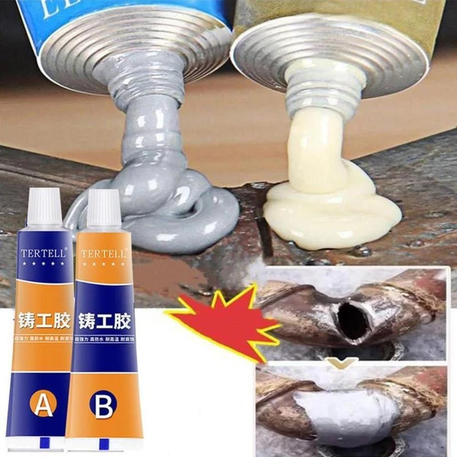 Industrial Metal Repair Paste Glue Heat Resistance Gel HOT Cold AB Weld Q7K6