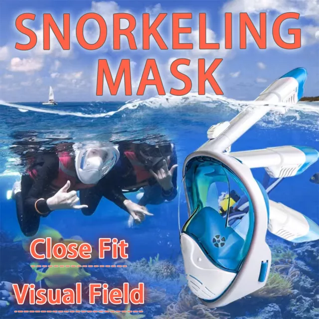 Full Face Diving Seaview Scuba Snorkel Snorkeling Mask Swimming Goggles GoPro