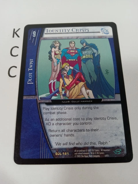 VS. System TCG DC Identity Crisis DJL-181