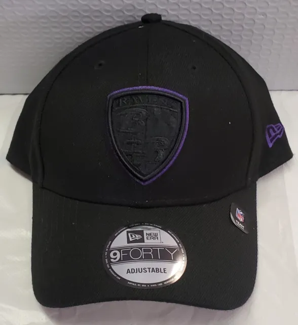 Baltimore Ravens New Era Momentum 9FORTY Adjustable Snapback Hat - Black - NFL