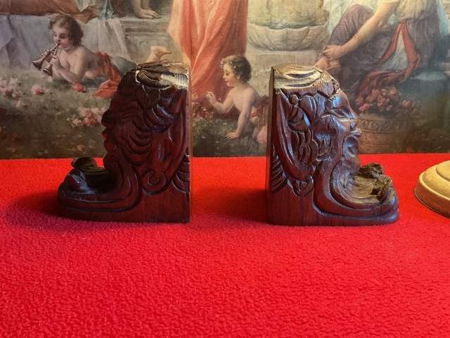 Paire de serre-livres tête de cheval/chevaux pierre onyx