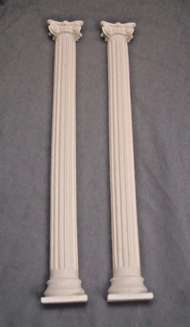 HALF ROUND COLUMN SET  UMCO2 polyresin dollhouse miniature 1/12 scale
