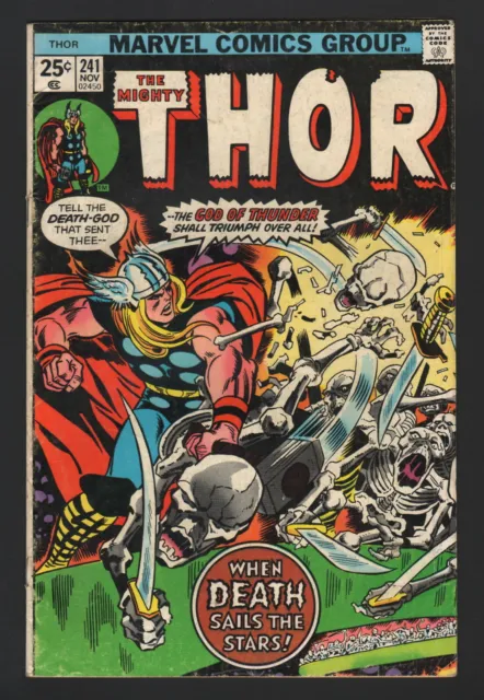 THOR #241, 1975, Marvel Comics, VG CONDITION, HORUS, WHEN DEATH SAILS THE STARS!