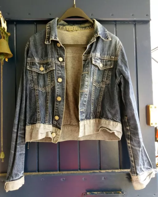 Petit blouson en jean vintage, T : S