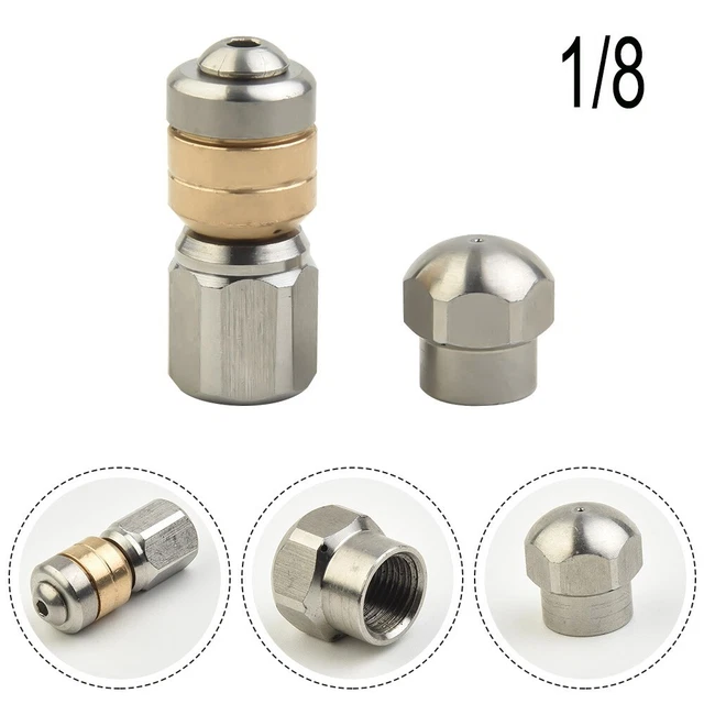 sourcing map Buse de nettoyeur haute pression, embout de pulvérisation fileté 1/4NPT, 2 pièces (40 degrés, orifice de 1,2 mm de diamètre sourcing map Buse de nettoyeur haute pression, embout de pulvérisation fileté 1/4NPT, 2 pièces (40 degrés, orifice de 1,2 mm de diamètre
