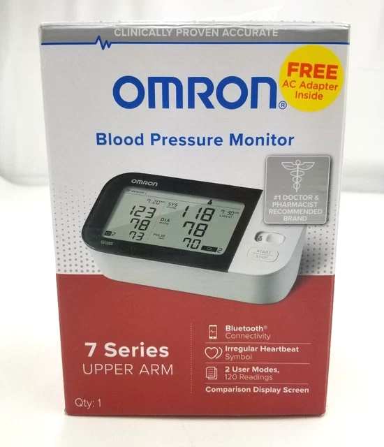 Monitor inalámbrico de presión arterial en la parte superior del brazo OMRON serie 7 (modelo BP7350)
