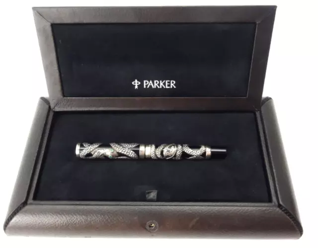 Parker Limited Edition Silver SNAKE 925 Silber Schlange  Füllfederhalter # 1626
