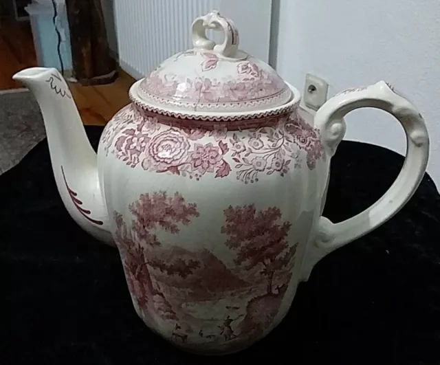 Villeroy&Boch Burgenland rot Teekanne mit Deckel