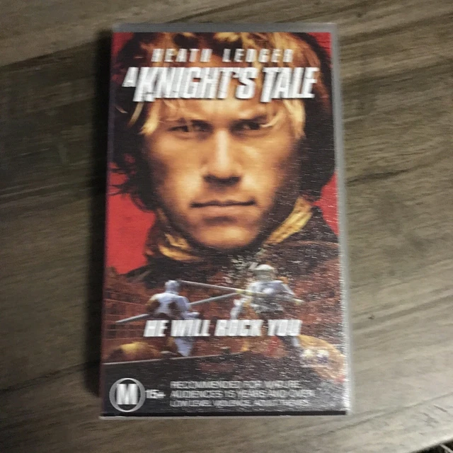 A KNIGHT'S TALE, Heath Ledger VHS Tape, Vintage Cassette Tape Video