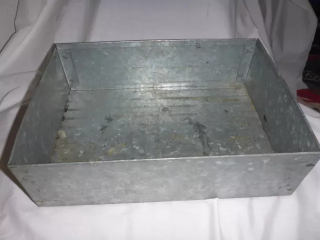 Vintage Industrial Galvanized Metal Steel Parts Bin Drawer Storage Tool Shop Box