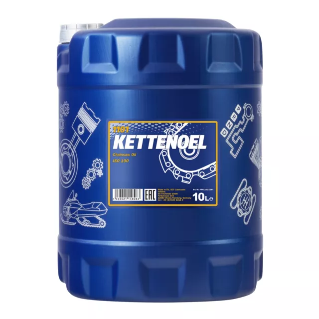10L 1x 10 Liter Mannol Kettenöl Mineralisch Universal Haftöl für Motorsäge Öl